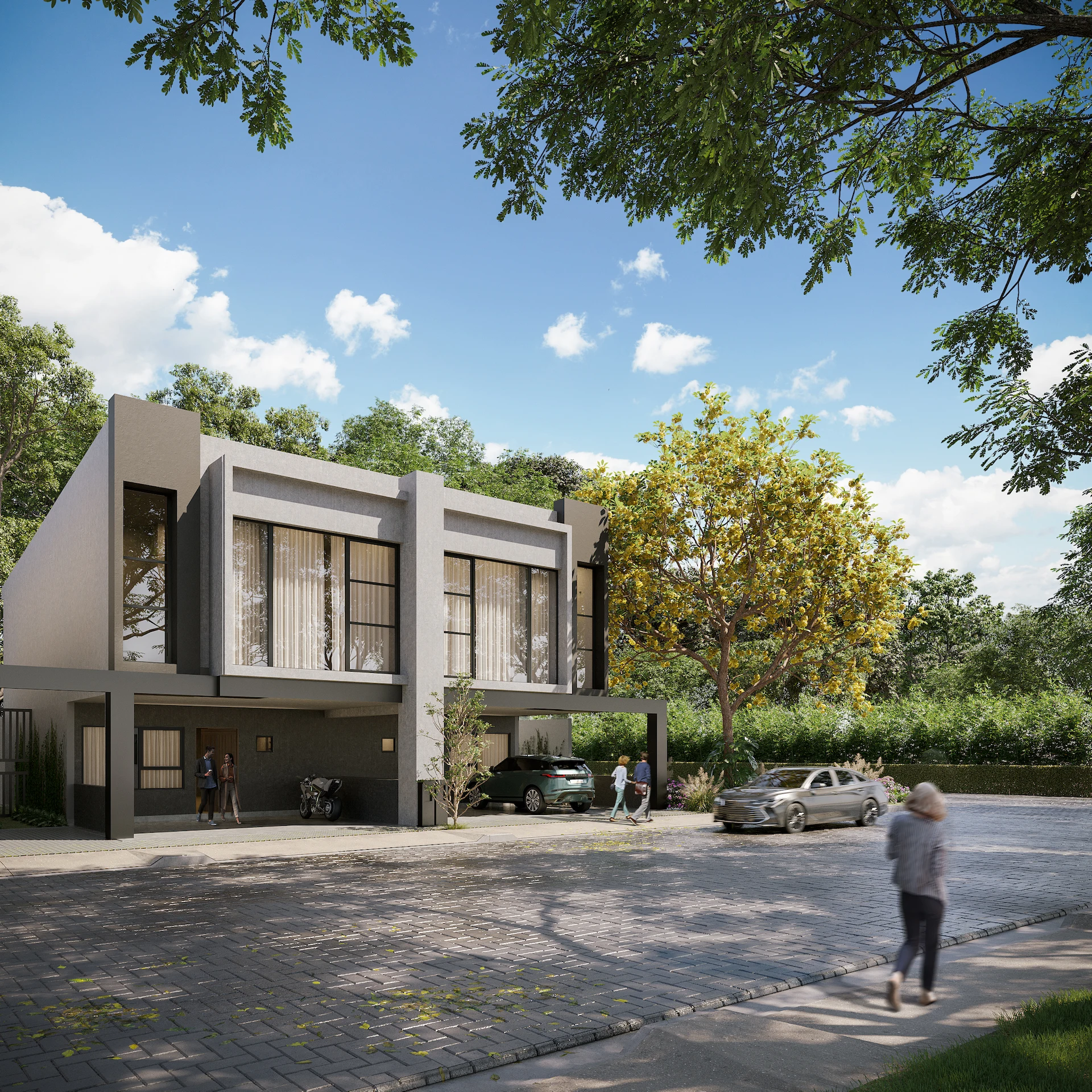 Fachada. Casas en venta en condominio Belén Urbano. Belén, Heredia