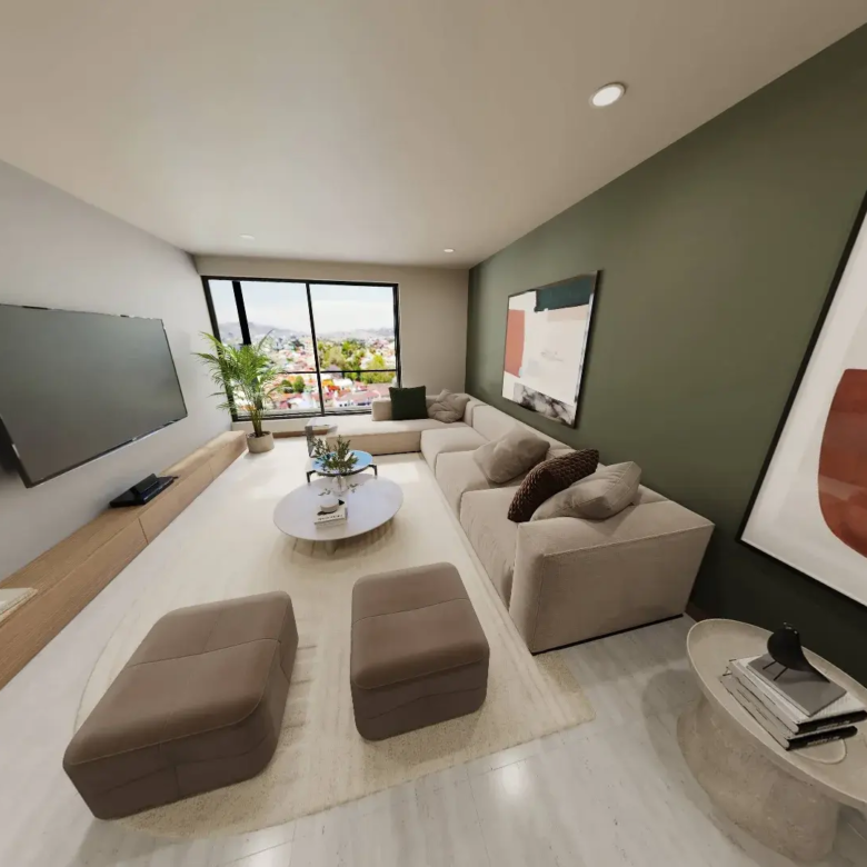 Sala. Apartamento en venta en Silentia