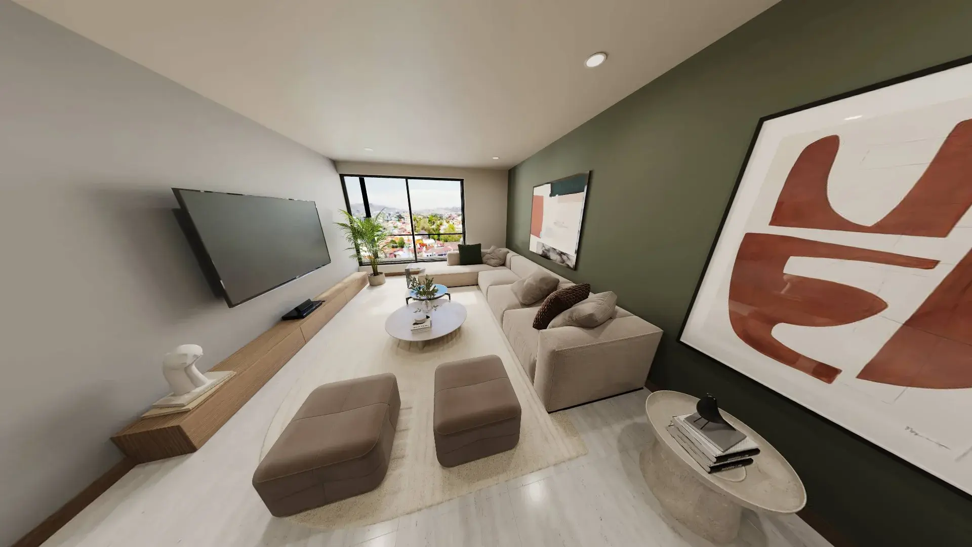 Sala. Apartamento en venta en Silentia