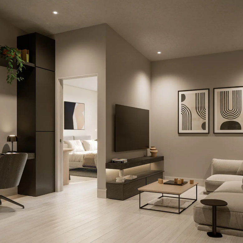 Cuarto de TV. Casas en venta en condominio Belén Urbano. Belén, Heredia