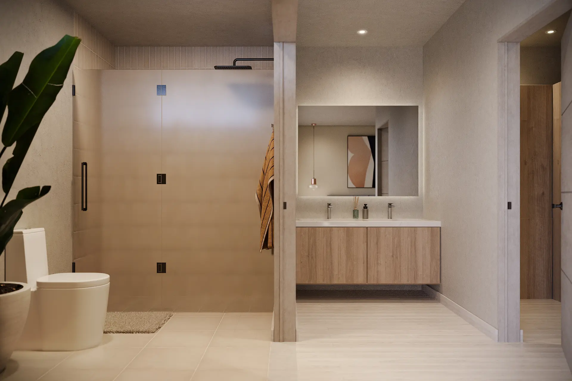 Baño. Casas en venta en condominio Belén Urbano. Belén, Heredia