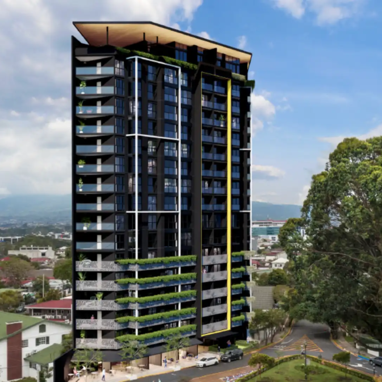 Fachada. Apartamentos en venta en SER, Escalante, San José.