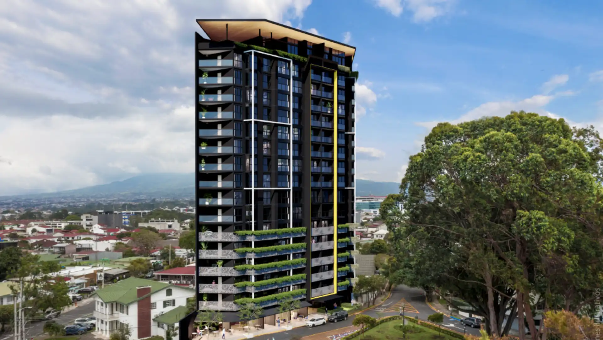 Fachada. Apartamentos en venta en SER, Escalante, San José.
