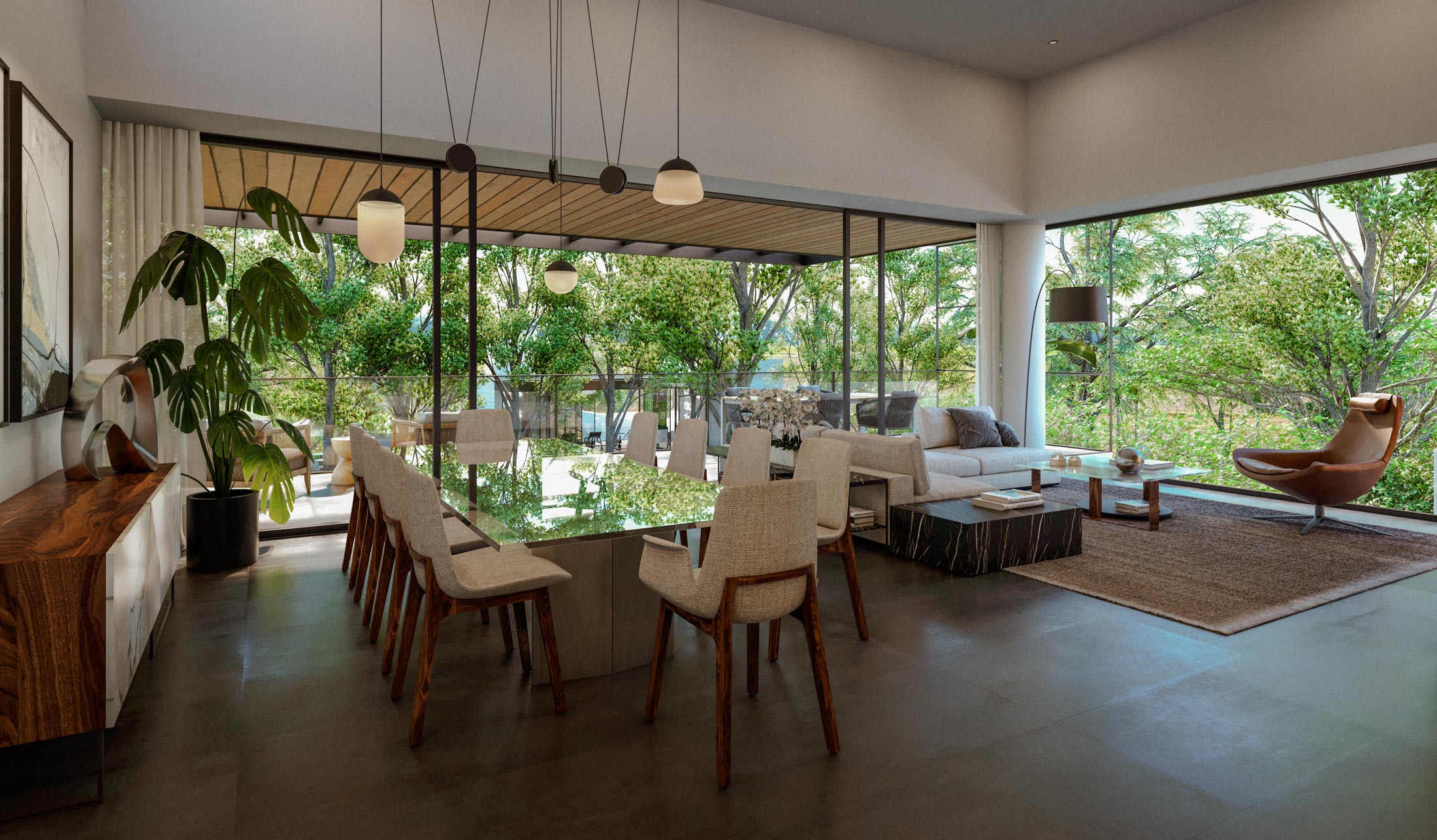 Comedor. Apartamentos en venta en ATTALI, Escazú, San José.