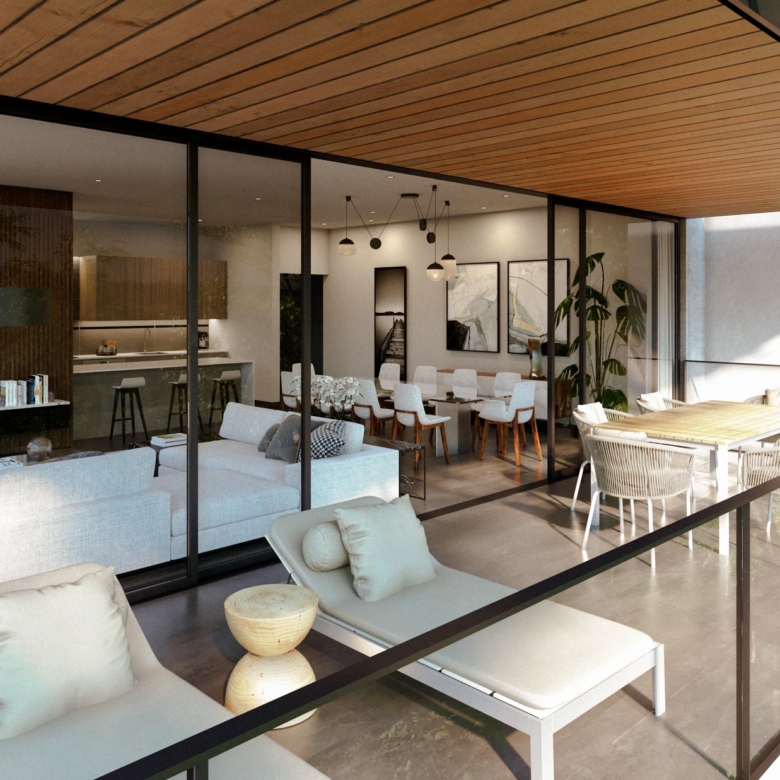 Terraza. Apartamentos en venta en ATTALI, Escazú, San José.