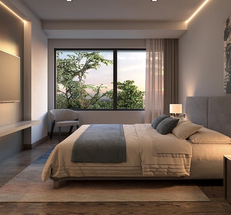 Habitación. Apartamentos en venta en AVVIA, Escazú, San José.